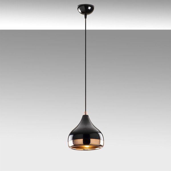 Висяща лампа в черно-меден цвят Yildo, ø 17 cm - Opviq lights-image-1