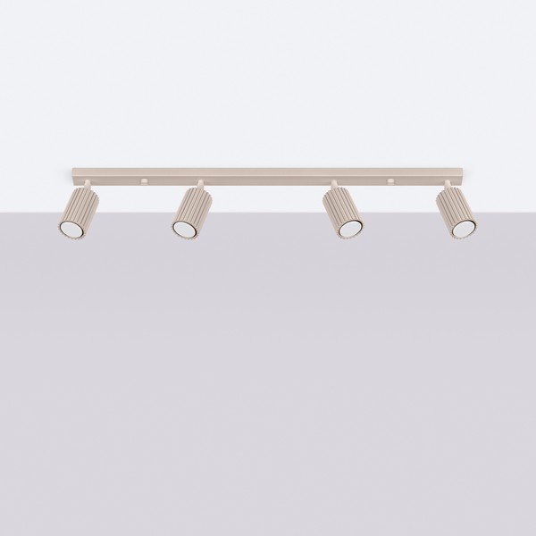 Кафяво-сив метален прожектор 6,5x81 cm Gleam – Sollux-image-2