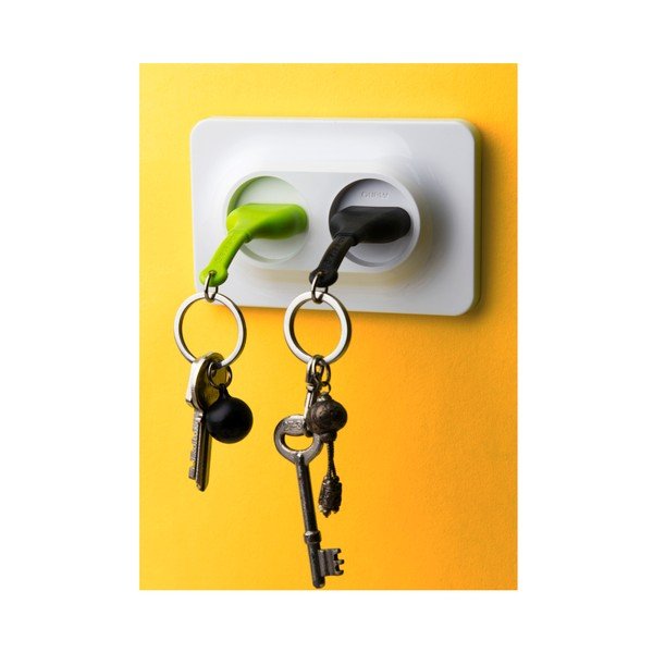 Věšák na klíče Unplug Key Ring, zelená/černá-image-2