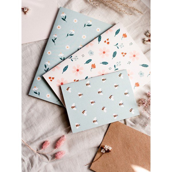 Тетрадка от рециклирана хартия A5 с мотив на маргаритка , 60 страници - Printintin-image-2