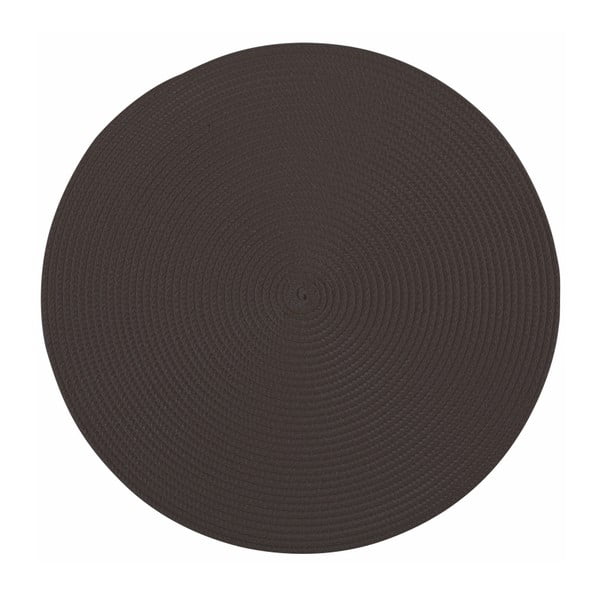 Черна кръгла подложка Кръгла, ø 38 cm - Tiseco Home Studio