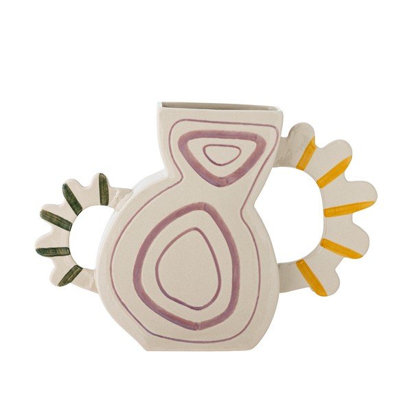 Глинена ръчно рисувана ваза (височина 26 cm) Samila – Bloomingville-image-3