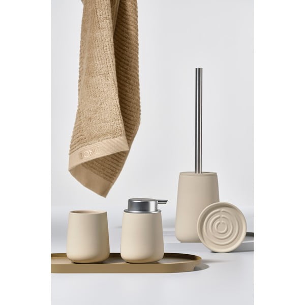 Бежова порцеланова чаша за четка за зъби Nova - Zone-image-2