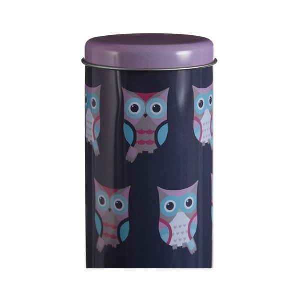 Кръгла кутия от калай , Ø 8 x 18 cm Happy Owls - Premier Housewares-image-3