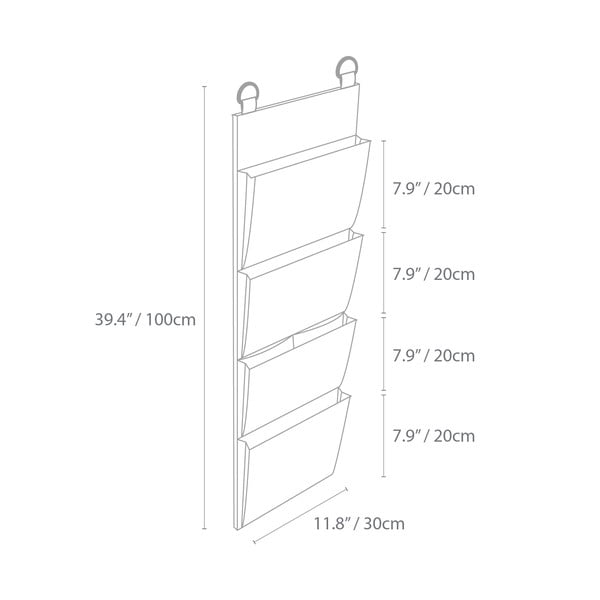 Бежов висящ организатор Hang - Bigso Box of Sweden-image-3
