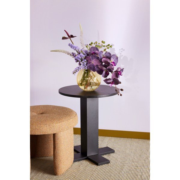 Табуретка в цвят горчица Rocco – Hübsch-image-1