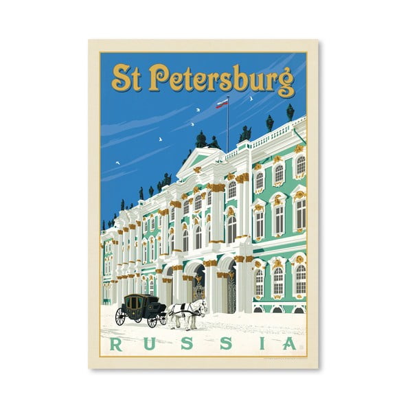 Плакат Санкт Петербург, 42 x 30 cm - Americanflat