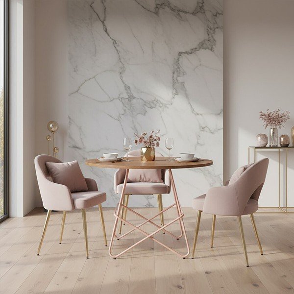 Кръгла трапезна маса от масивен бряст ø 80 cm District – Premier Housewares-image-3
