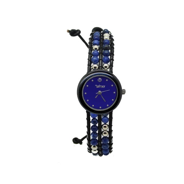 Korálkové hodinky Classic, Blue Cosmo