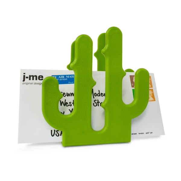 Zelený stojánek na dopis J-Me Cactus