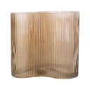 Светлокафява стъклена ваза Wave, височина 18 cm Allure Wave - PT LIVING