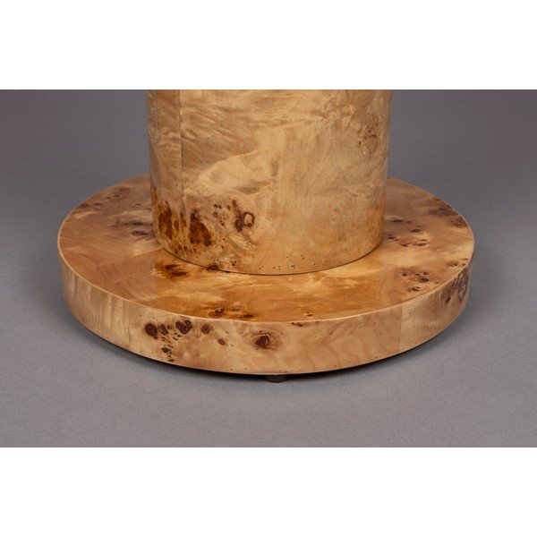 Кръгла странична масичка от декор от орех ø 46 cm Quinn – Dutchbone-image-2