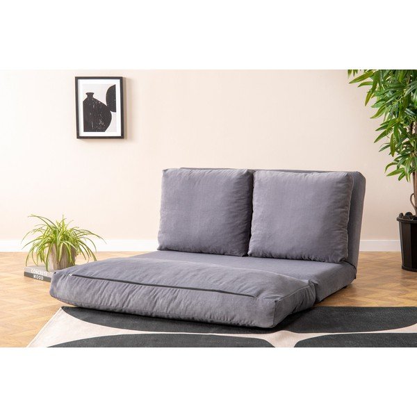 Сив разтегателен диван 120 cm Taida – Balcab Home-image-1