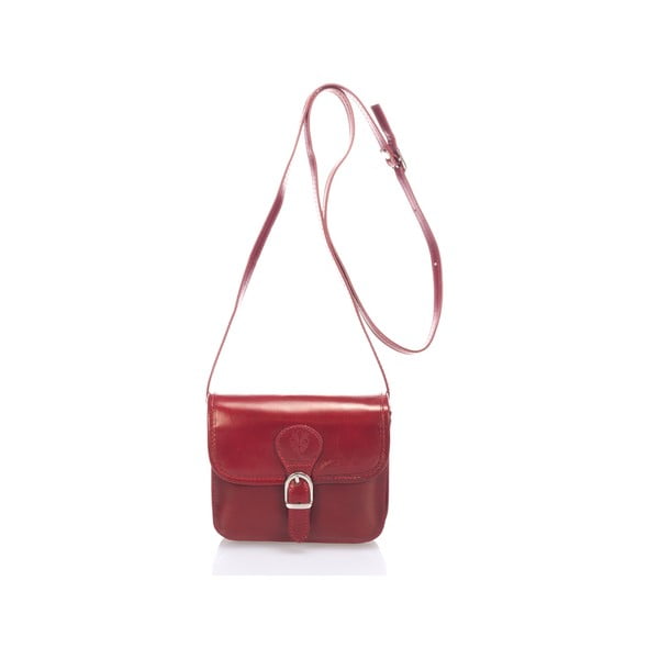 Червена кожена чанта Laura - Lisa Minardi