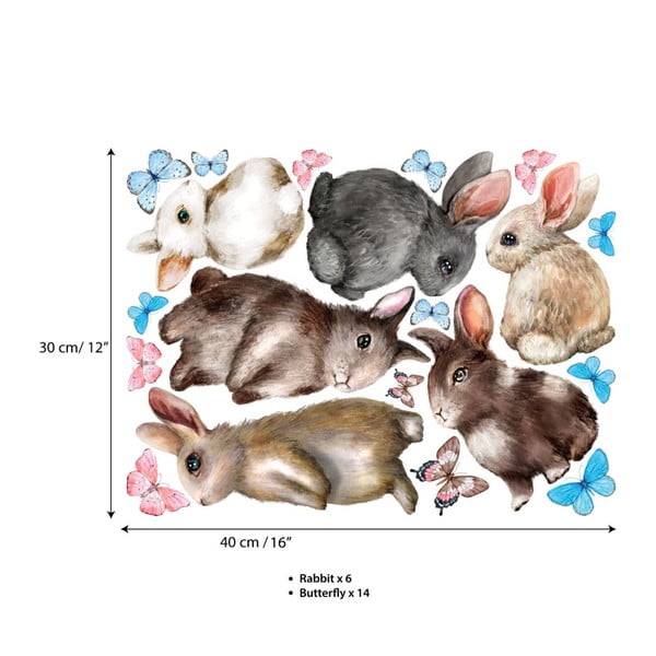 Стикери за стена Baby Rabbits - Ambiance-image-2