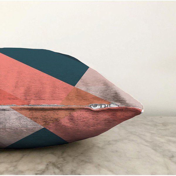 Калъфка за възглавница от памучна смес "Триъгълници", 55 x 55 cm - Minimalist Cushion Covers-image-1