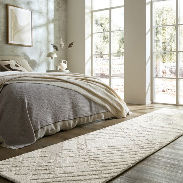 Кремава пътека 80x300 cm Remy – Flair Rugs-image-1