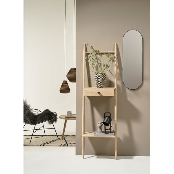 Рафт от дъбова дървесина в естествен цвят 30x170 cm Ebern - Villa Collection-image-2