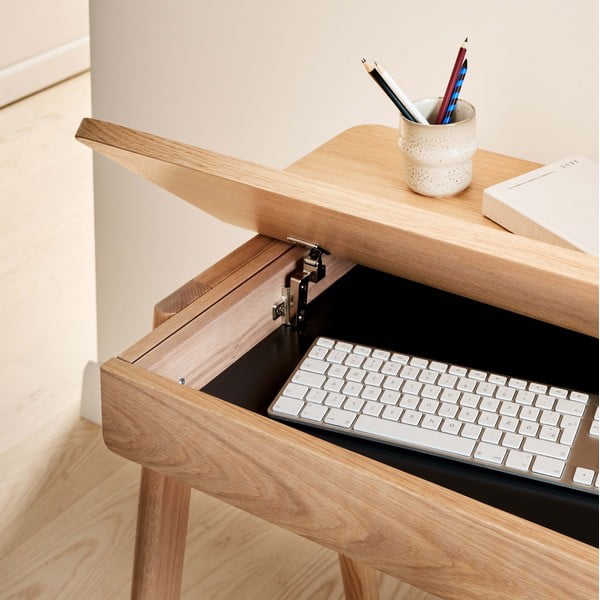 Работна маса с дъбов плот 110x55,5 cm Home - Hammel Furniture-image-4