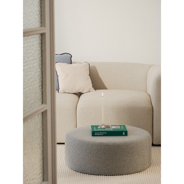 Сива вълнена табуретка Folk – noo.ma-image-1