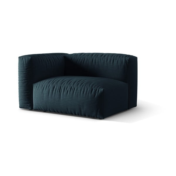 Тъмносин модул за диван (ляв ъгъл) Martina – Micadoni Home-image-1