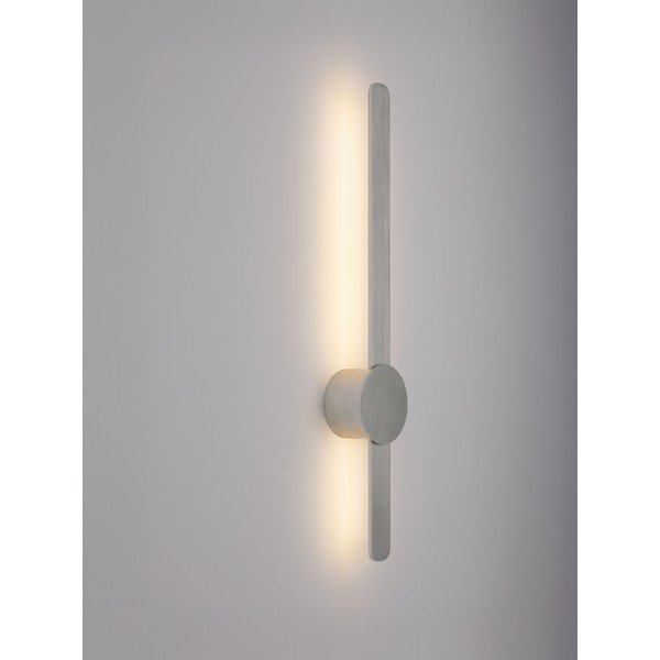 Алуминиева LED стенна лампа в матово сребрист цвят Norei – Nova Luce-image-1