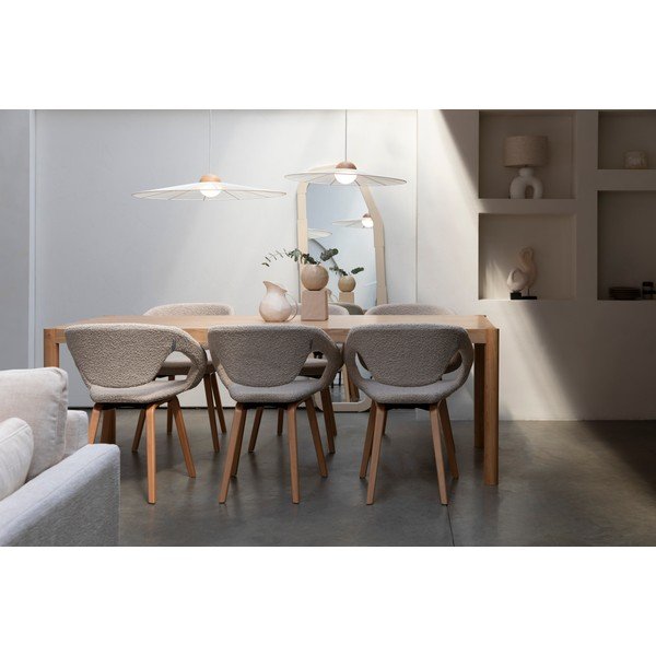 Трапезна маса от масивна дървесина 92,5x182 cm Sticks – Zuiver-image-1