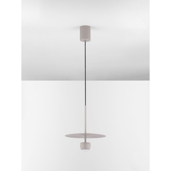Бежово алуминиево LED висящо осветително тяло ø 30 cm Edem – Nova Luce-image-3