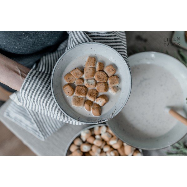 Ленена кърпа за съдове 45x65 cm Thin Black Stripes – Linen Tales-image-3