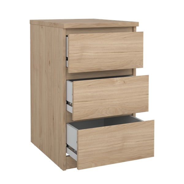 Скрин от дъбов декор в естествен цвят 40x70x50 cm Naia – Tvilum-image-2