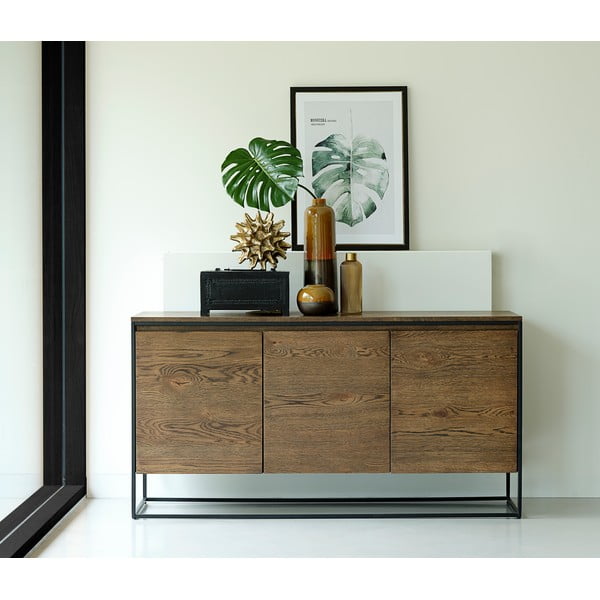 Комод с детайли в дъбов декор Rivoli - Unique Furniture-image-1