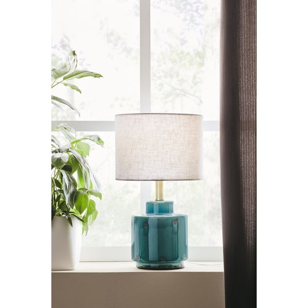 Синя и бяла настолна лампа Cous - Markslöjd-image-1