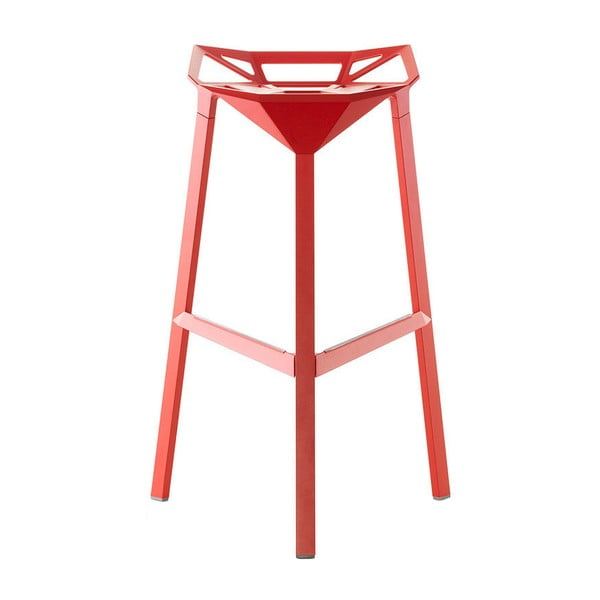 Червен бар стол , височина 74 cm One - Magis