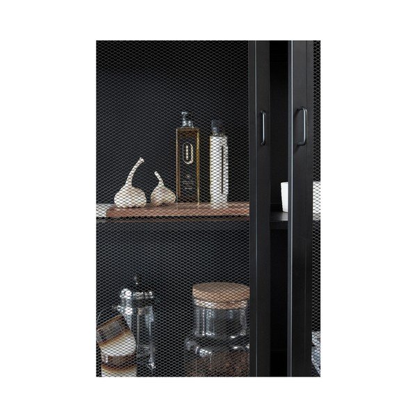 Černá vitrína Hübsch Enok, délka 100 cm-image-2