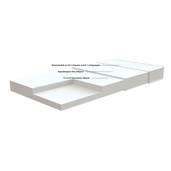 Детски матрак от пяна , 90 x 200 cm Soft - Vipack-image-2