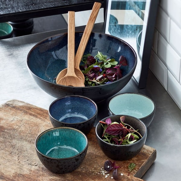 Зелена/черна глинена купичка 200 ml Gastro Green/Black – Bitz-image-1