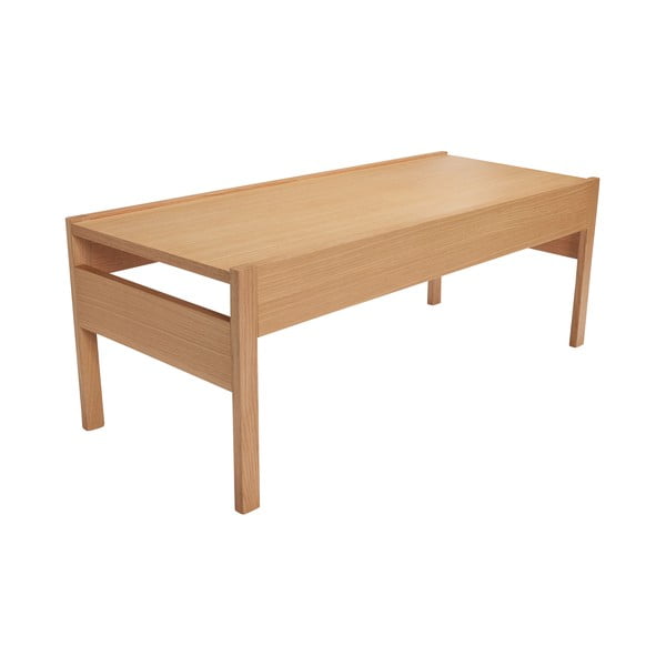 Масичка за кафе с дъбов плот в естествен цвят 50x120 cm Forma – Hübsch-image-2