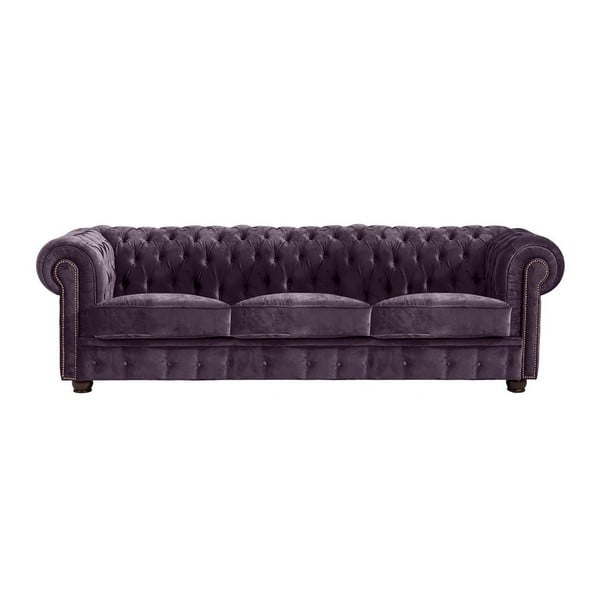 Лилав диван от кадифе, 200 см Norwin - Max Winzer