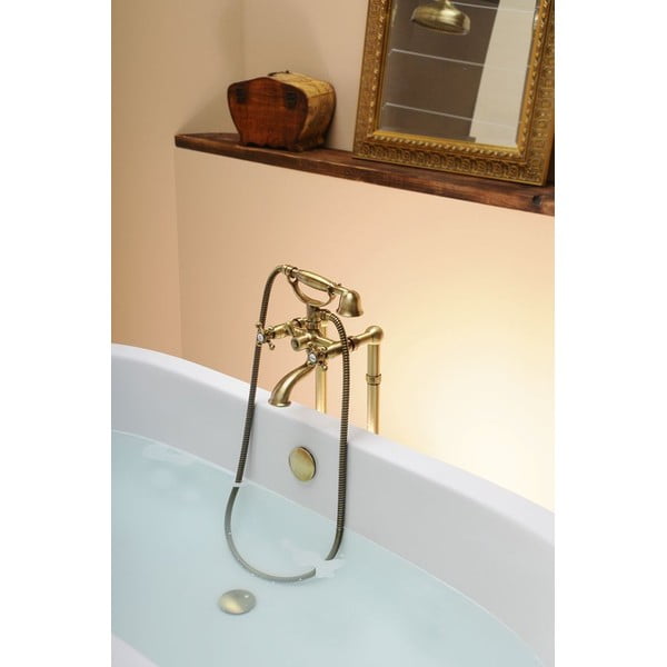 Стенна батерия за вана в бронзов цвят (2 изхода) Antea – Sapho-image-3