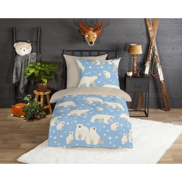 Детско спално бельо от фланела за единично легло 140x200 cm - Good Morning-image-1