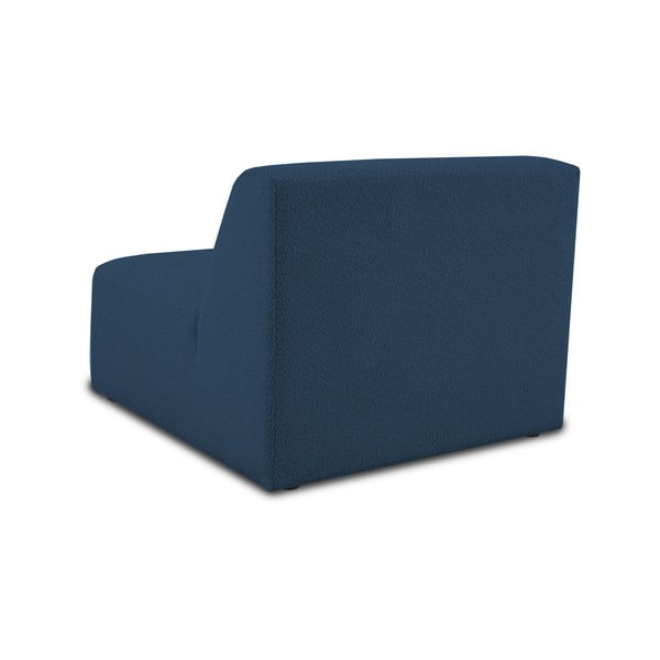 Тъмносин модулен диван от букле (среден модул) Roxy – Scandic-image-3