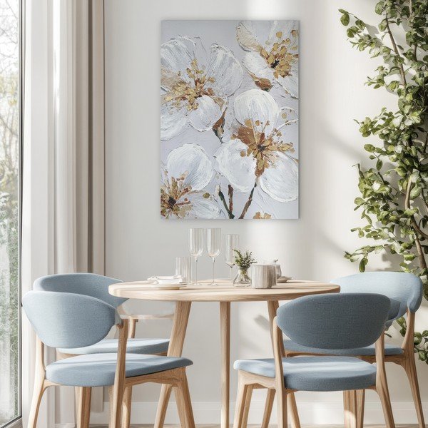 Картина с ръчно изрисувани елементи 70x100 cm Petal Glow – Styler-image-1