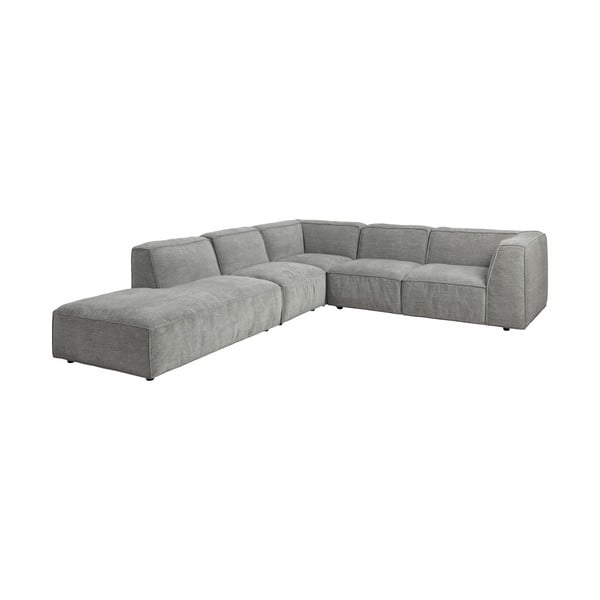 Светлосив модулен ъглов диван , ляв ъгъл, 266 см Fairfield - Bonami Selection-image-3