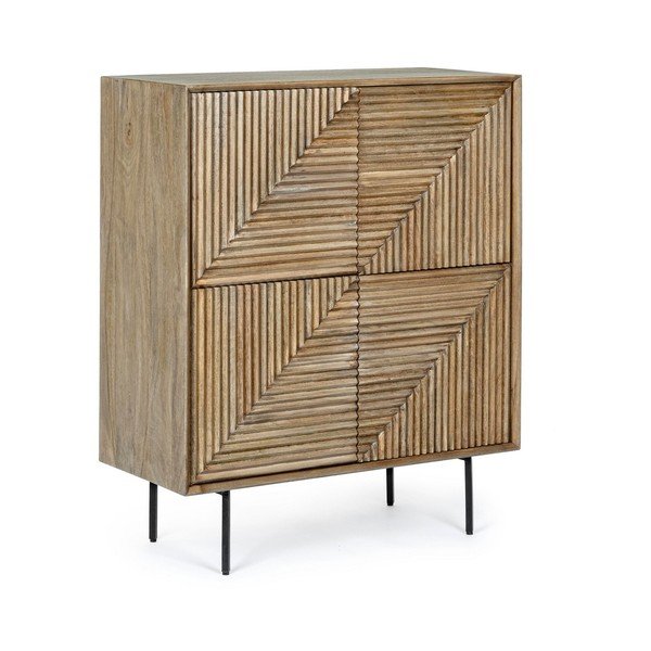 Шкафче от масивно манго в естествен цвят 92x110x40 cm Darsey – Bizzotto