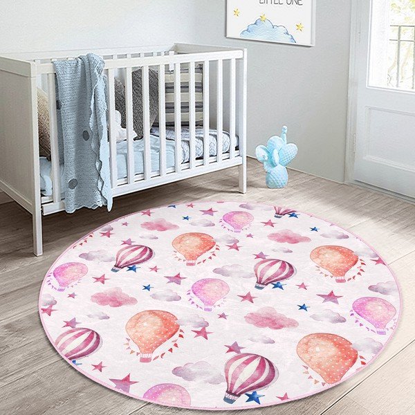 Розов детски килим ø 120 cm Comfort - Mila Home-image-4