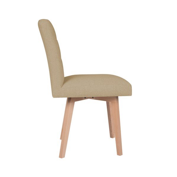 Бежов трапезен стол Tulip - Mazzini Sofas-image-1