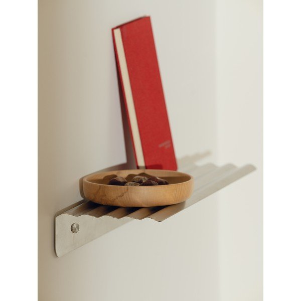 Метален стенен рафт в сребрист цвят 50 cm Olbi – noo.ma-image-3