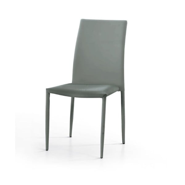 Комплект от 2 сиви трапезни стола с тапицерия от изкуствена еко кожа - Evergreen House