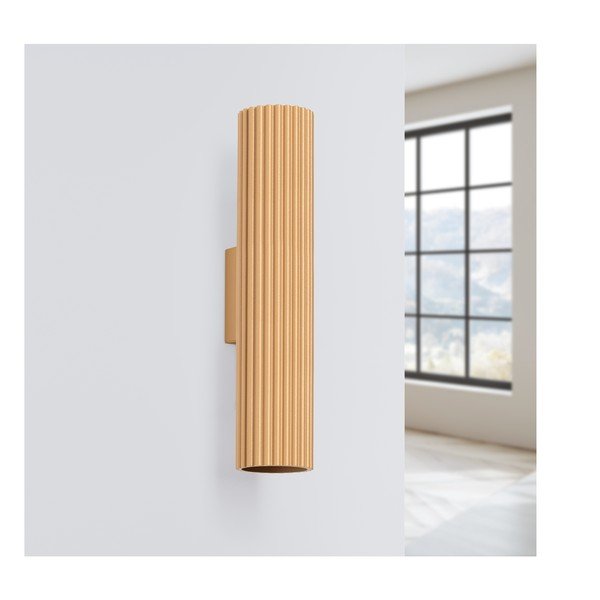 Стенна лампа  в златист цвят Gleam – Sollux-image-2