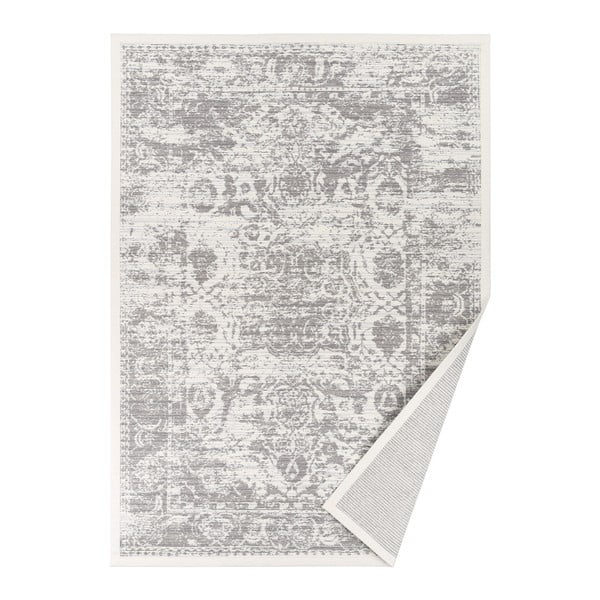 Бял двустранен килим Бял, 100 x 160 cm Palmse - Narma